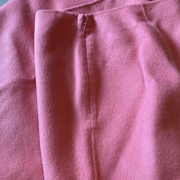 NWT New Talbots Womens Skirt Size 18 Solid Pink Wool Blend Office Career Barbie - Picture 7 of 8